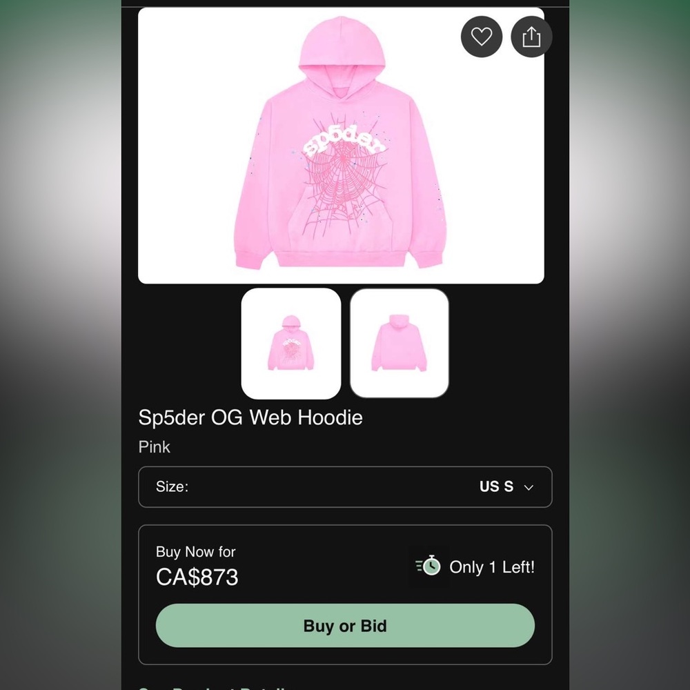 Authentic Sp5der Hoodie - Picture 2 of 4